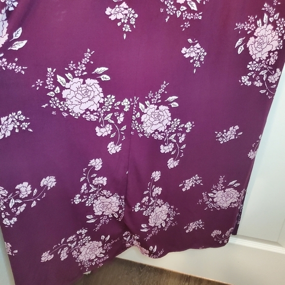 Maurices Floral Strappy Neck Maxi Dress Sz 0X - Picture 9 of 10